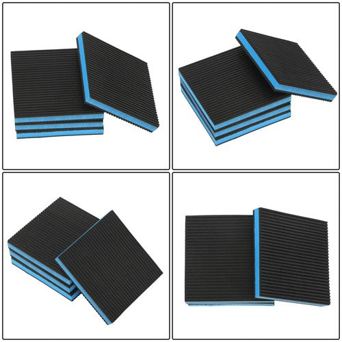 6" x 6" x 7/8" EVA Rubber Shock-absorbing Pad 4Pcs Anti Vibration Pads