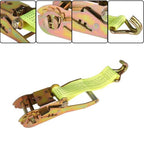 8-Pcs 2" x 15 Ft Ratchet Straps With J Hook 5000 Lbs Heavy Duty Tie Downs