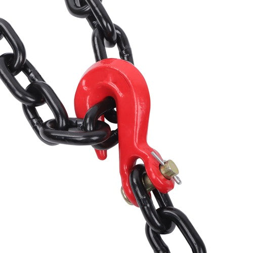4PCS Binder Chain 3/8'' X 10' Grade 80 Transport Tow Chain Grab Hooks 7100 LBS