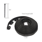L-shaped Landscape Edging Border Kit No-Dig Garden Edge Lawn Border 1.5" 60 FT