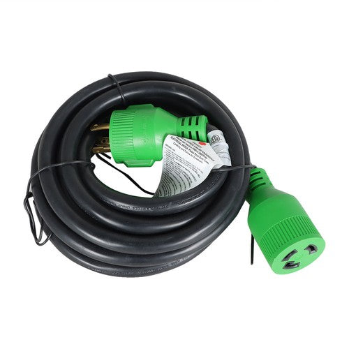3 Prong 30A 15FT Generator Extension Cord 125V NEMA L5-30P/R Twist Lock