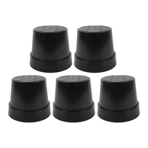 5 Pack Heavy Duty 5 Gallon Planters Plastic Nursery Pots Flower Plant Pots