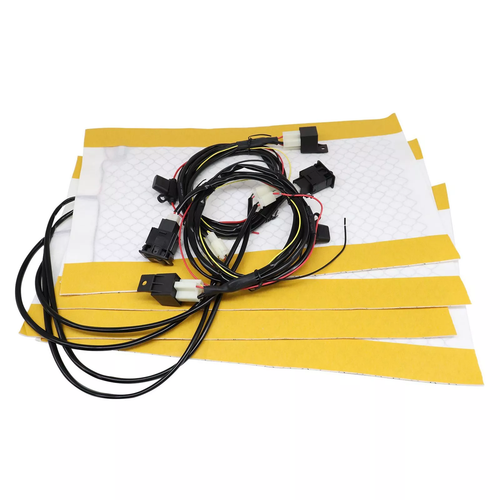 New Carbon Fiber Heated Seat Heater Pad Kit Car Switch 12V Universal Trucks