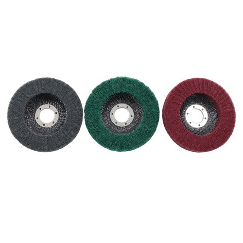 Flap Wheels Set 180# 320# 600# 5 Pcs of each Scour Flap Disc 15 Pcs 4.5 Inch