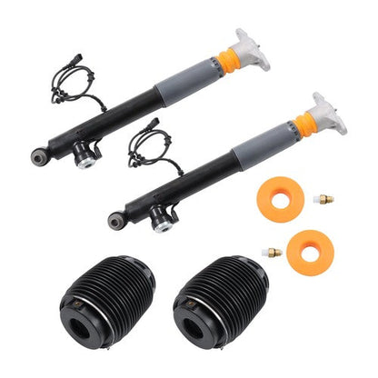 4Pcs Rear Shock Struts & Air Suspension Spring Bags For Hyundai Equus 11-2016