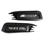 Pair For 2016-2018 Honda Civic LED DRL Fog Light  W/Turn Signal Lamp LH+RH
