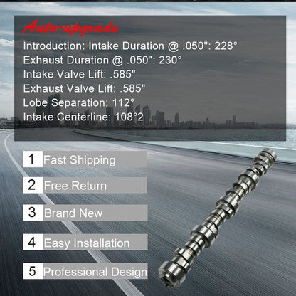 Engine Camshaft .585/.585 Hydraulic Roller for Chevy Pontiac LS LS1 Cam