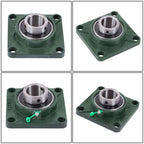 10 Pack UCF208-24 Pillow Block Bearing 1 1/2" Bore 4-Bolt Self-Alignment
