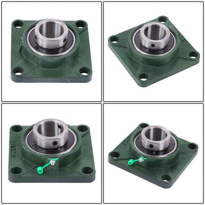 10 Pack UCF208-24 Pillow Block Bearing 1 1/2" Bore 4-Bolt Self-Alignment