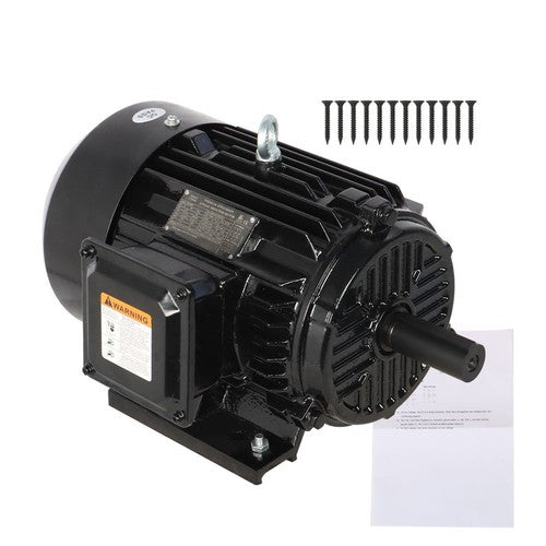 5HP 3 Phase Electric Motor 1800 RPM 184T Frame TEFC 230/460 Volt Severe Duty New