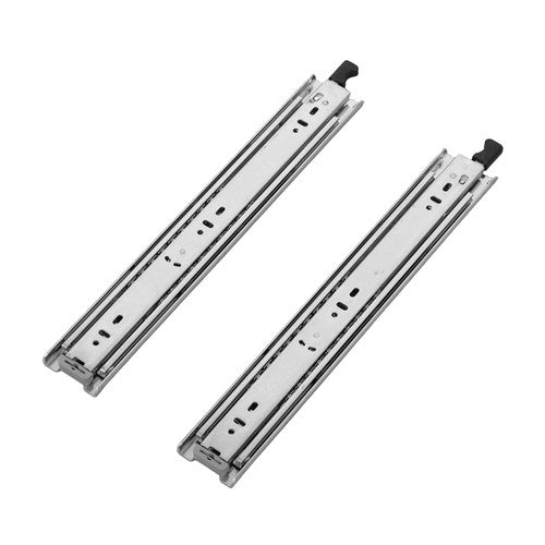 1 Pair 14 Inch Locking Drawer Slides Full Extension & Lock 150lbs Capacity