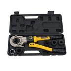 Hydraulic Pipe Cutter Copper Tube Fittings Crimping Tool w/ 1/2 3/4 & 1-inch Jaw