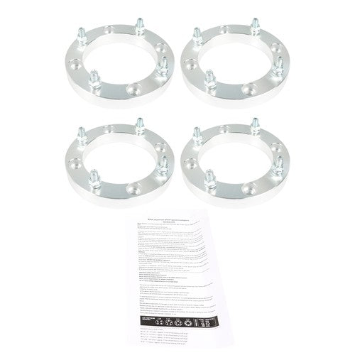 Wheel Spacers 4x156 1" 131mm M12x1.5 Silver 4Pcs For Polaris Polaris RZR 2015+