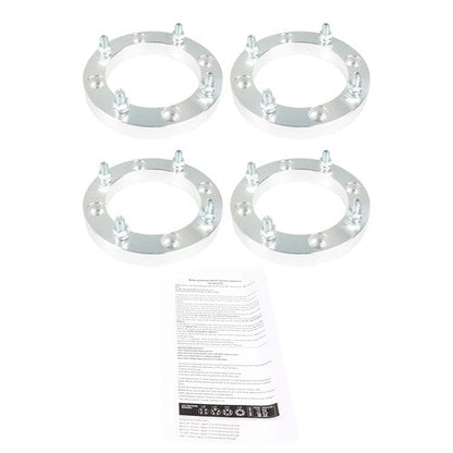 Wheel Spacers 4x156 1" 131mm M12x1.5 Silver 4Pcs For Polaris Polaris RZR 2015+