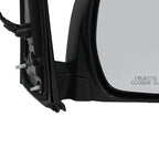 Black Smooth Power Heated Mirror for Toyota Sienna 2015-2020 Passenger RH Side