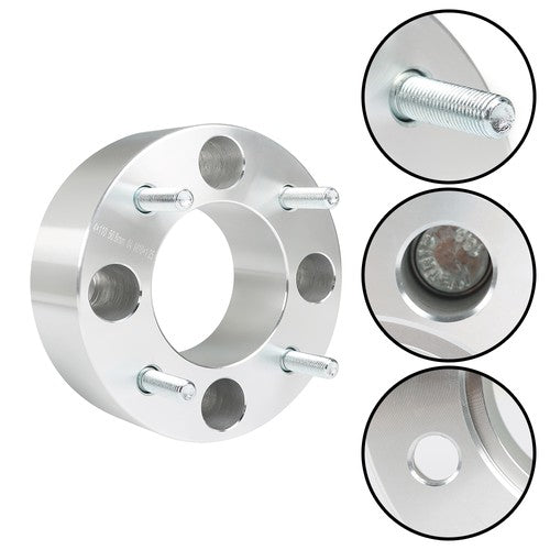 Wheel Spacers For Honda Rincon 680 4x110 2" 74mm M10x1.25 Silver X4