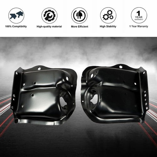 For Ford F-150 1980-1996 Front Coil Spring Tower Shock Mount RH&LH Black Set 2Pc