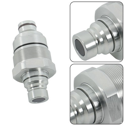 Male Flat Face Coupler Compatible With Caterpillar 279D 299D 226D 262D New