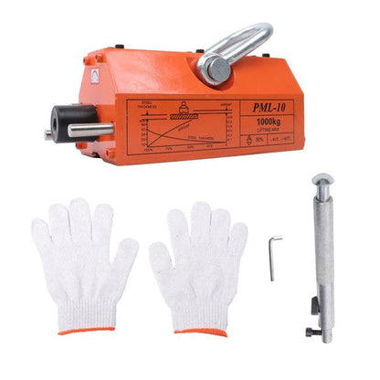 2200Lbs/1000kg Neodymium Hoist Magnetic Lifter Lifting Magnet 2 Safety Factor