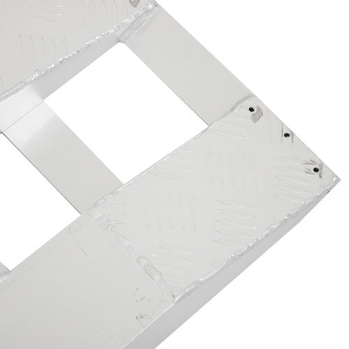 2Pcs Aluminum 80"×15" Ramps 6000 LBS Hook End Knife For Truck Car Auto Trailer