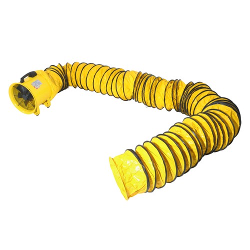 12 in 2300cfm Heavy Duty industrial blower with 25-Foot flexible PVC Hoses