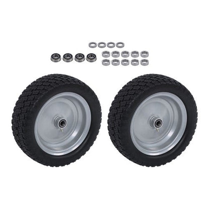 3.4' Axle Hole For Lawn Mower Solid Tire 2-Pack 13X5.00-6 Tire & Wheel Flat Free