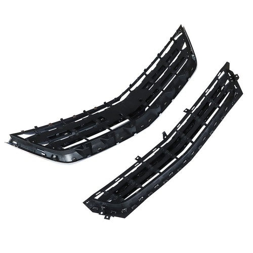 2PCS Black Front Upper & Lower Grille For Chevrolet Impala 2014-2020 Chrome New