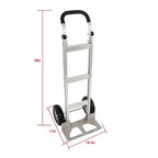 Aluminum 500Lbs Hand Truck  Trolley Dolly 14"×7-1/2" Diecast Nose Plate