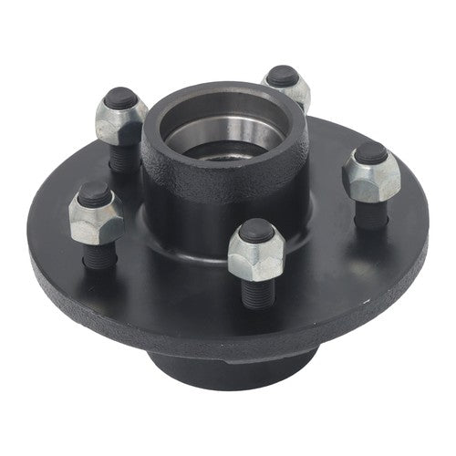 Idler Hub Round Spindle Kit Trailer Hub Kit With Bearing Kit For 5 Lug × 4.5"