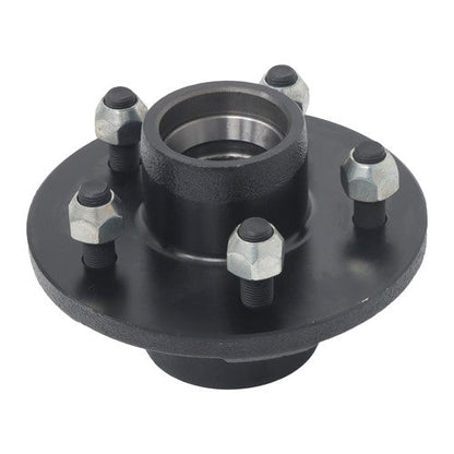 Idler Hub Round Spindle Kit Trailer Hub Kit With Bearing Kit For 5 Lug × 4.5"