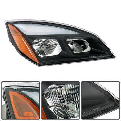 Right Headlight Assembly Black With LED Fit For Freightliner Cascadia 2018-2023