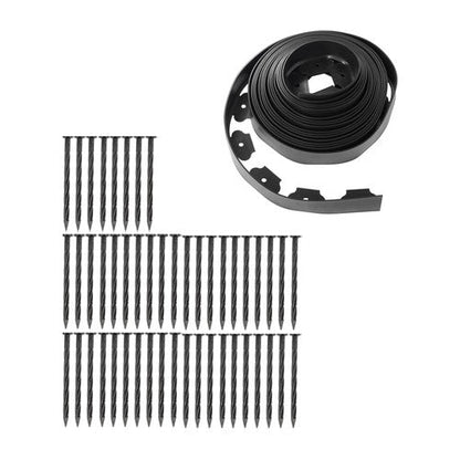 L-shaped Landscape Edging Border Kit 40 FT No-Dig Garden Edge Lawn Border