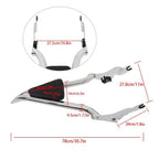 For CVO Touring Road King Glide Street Chrome 22'' Backrest Sissy Bar New