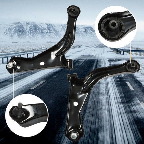 6Pc For 05-09 Mazda Tribute Control Arm Ball Joint Outer Tie Rod Suspension Kit