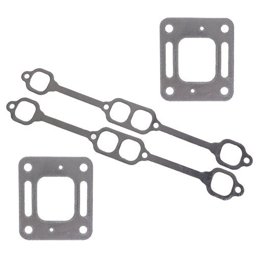 For Mercruiser 5.0 mpi 5.7 350 mag riser block v8 elbow kit Gasket Manifold