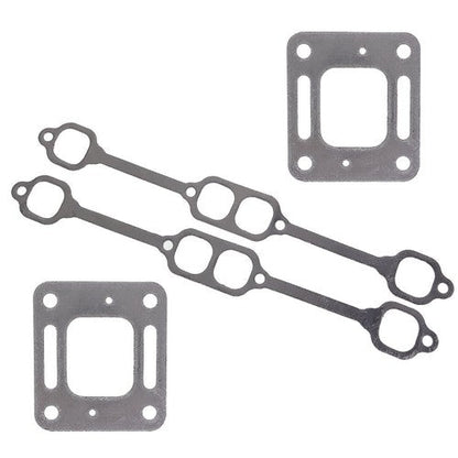 For Mercruiser 5.0 mpi 5.7 350 mag riser block v8 elbow kit Gasket Manifold