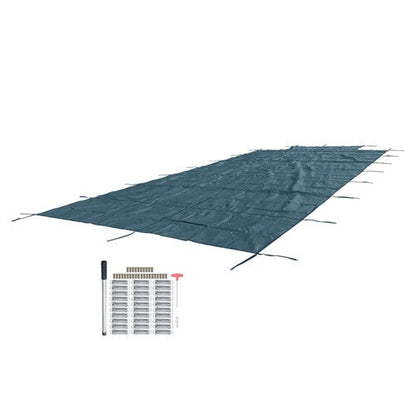 Inground Pool Cover Safety Fits Rectangle Swimming Pool Mesh Solid Pool
