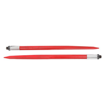 Hay Bale Spear 39" 3000 lbs Capacity Spike Fork for Tractors Loaders 2pcs