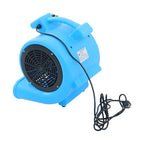 Powerful 1/2HP 2200CFM 15ft 2-Position Carpet Dryer - Blue Fan