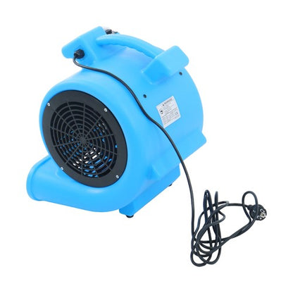 Powerful 1/2HP 2200CFM 15ft 2-Position Carpet Dryer - Blue Fan