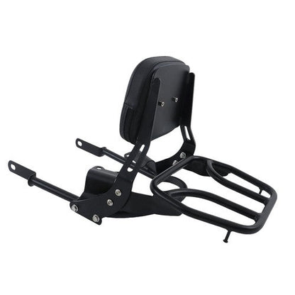 For Bonneville T100 T120/Black 2016-2024 Backrest Sissy Bar w/ Luggage Rack USA