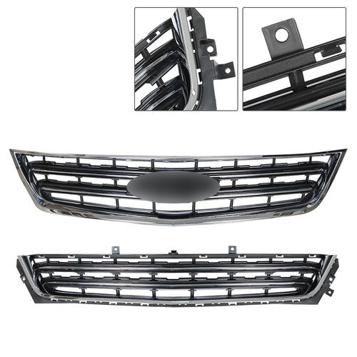 2PCS Black Front Upper & Lower Grille For Chevrolet Impala 2014-2020 Chrome New
