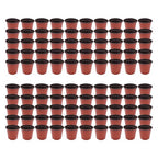 100Pcs  Flowers Nursery Cup Children's Room Nursery  Plastic Plant Pot 14X13X9cm