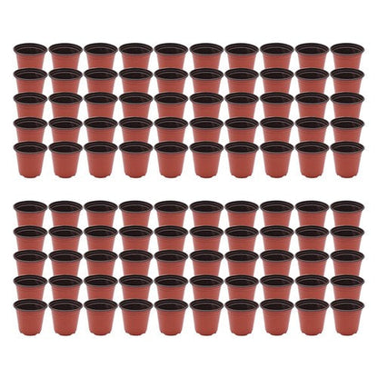 100Pcs  Flowers Nursery Cup Children's Room Nursery  Plastic Plant Pot 14X13X9cm
