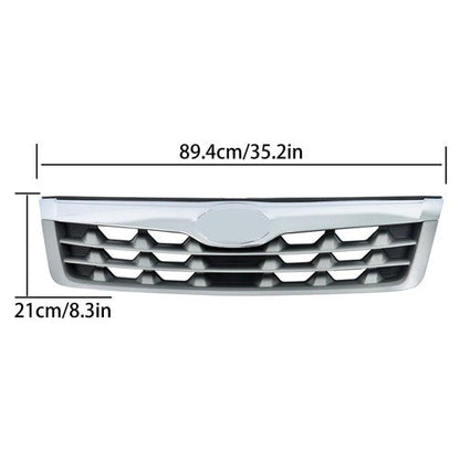 Front Bumper Upper Grille Replacement Plastic Gray For Subaru Forester 2011-2013
