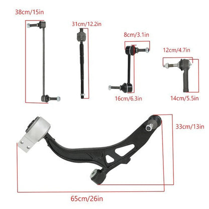 For Ford Explorer 11-19 New Front Lower Control Arm Ball Joint Sway Bar Tie Rod