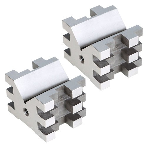Multi-Use V-Block and Clamp Hardened Steel 2-3/8" x 2-3/4" x 2" Set