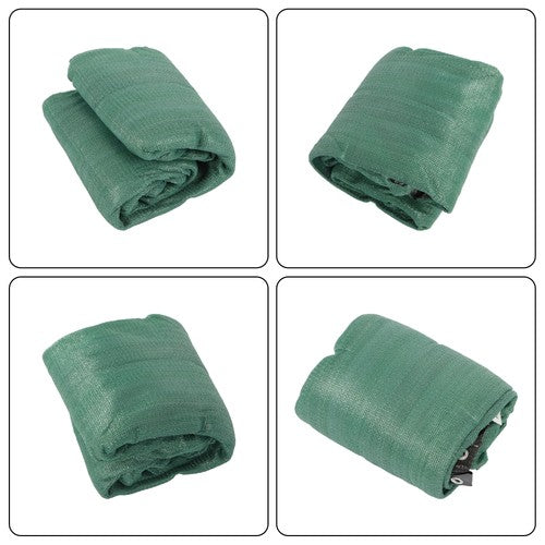 dark green 6FTx50FT garden privacy fence heavy duty barrier net with zip ties
