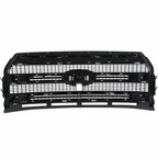 Front Upper Grille for Ford F-150 Platinum 2015-2017 Camera Hole Matte Black