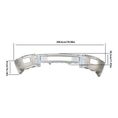 Split Front Bumper For Chevrolet Silverado 2500 3500 2015-19 Without Sensor Hole